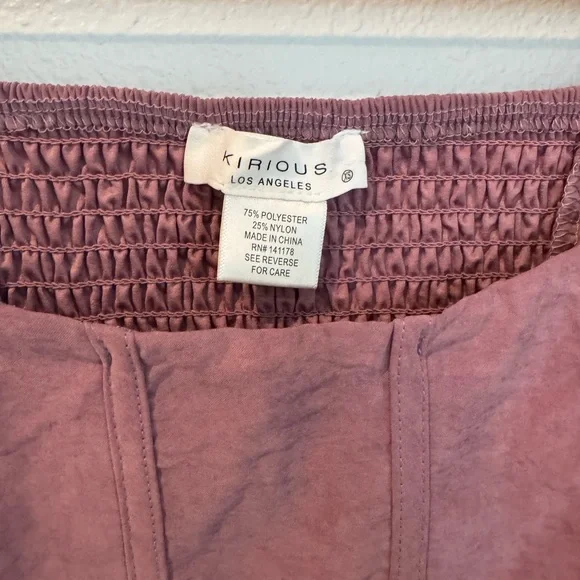 Kirious Los Angeles NWT Women's Lilac Purple Puff Sleeve Corset Top - Picture 3 of 4